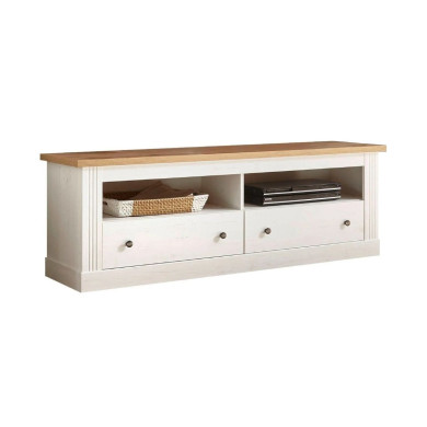 Mueble de TV blanco MARKLE Mueble de TV blanco MARKLE