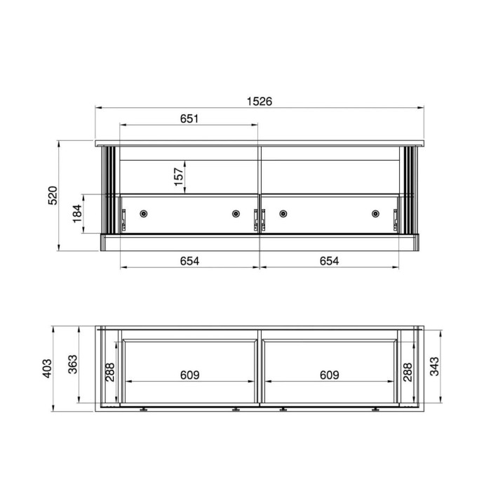 Mueble de TV blanco MARKLE