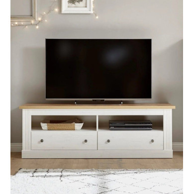 Mueble de TV blanco MARKLE Mueble de TV blanco MARKLE