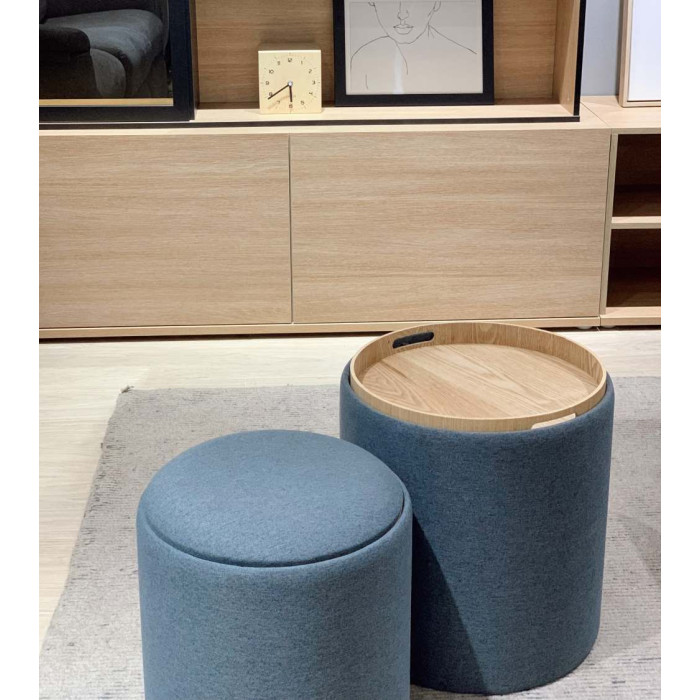 Pack 2 puffs decorativos con arcón ANIA | Cambia Tus Muebles