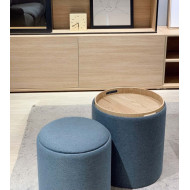 Pack 2 puffs decorativos con arcón ANIA | Cambia Tus Muebles