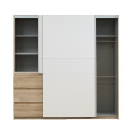 Armario puertas correderas + cajonera COLETTE