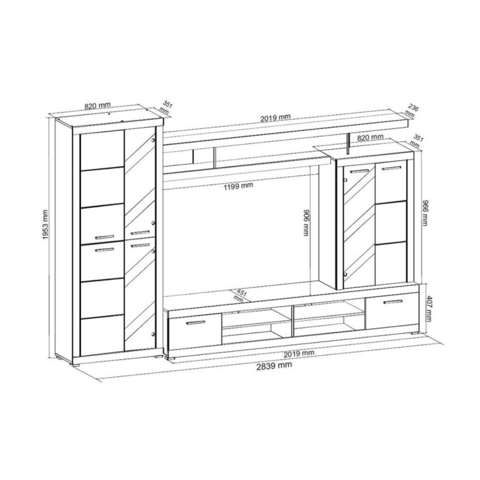 Mueble de salón completo ELIJAH