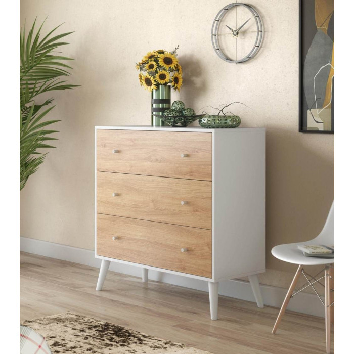 Cómoda dormitorio LEAH 3 cajones