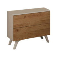 Mesita de noche 2 cajones LOREN