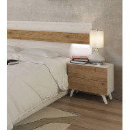 Mesita de noche 2 cajones LOREN