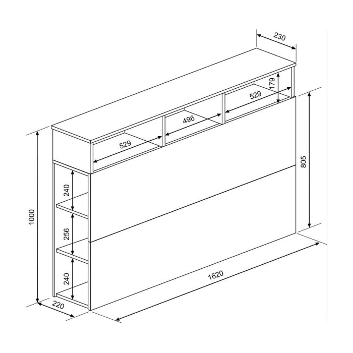 Cabecero cama 160 con almacenaje ONIX