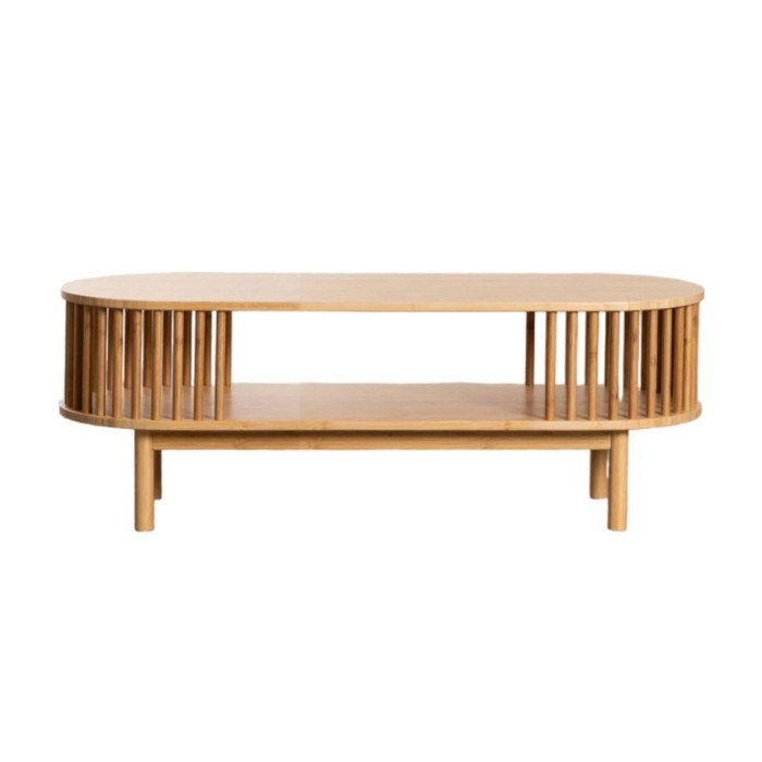 Mesa centro ovalada bambú BELLARY