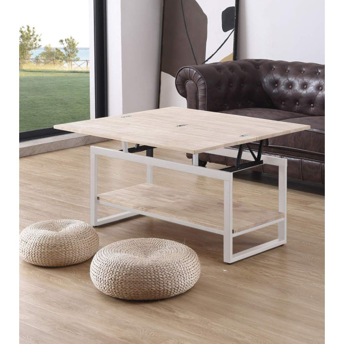 Mesa centro elevable extensible KARL | Cambia Tus Muebles