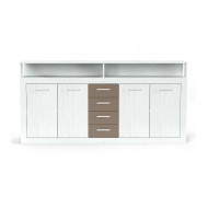 Mueble aparador LUANA 4 puertas 4 cajones