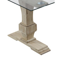 Mesa de comedor de cristal VICTORIA