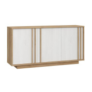 Mueble aparador SIGRID blanco y roble