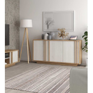 Mueble aparador SIGRID blanco y roble