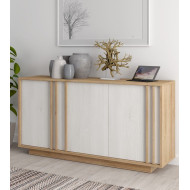 Mueble aparador SIGRID blanco y roble