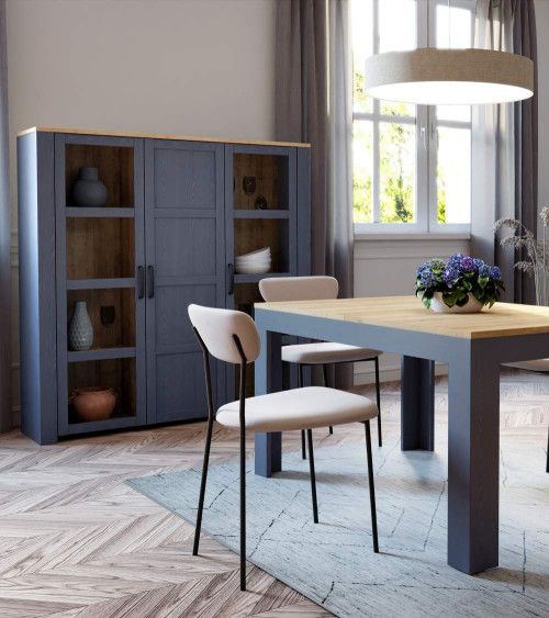 Vitrina alta 3 puertas ODIN