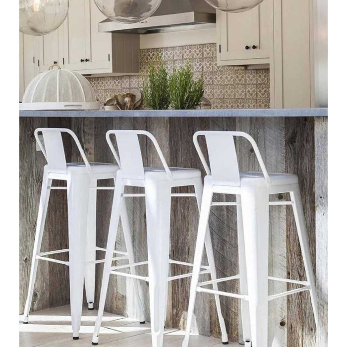 Pack 4 taburetes altos metálicos TOLIX