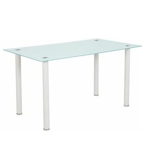 CAMBIA TUS MUEBLES - Mesa comedor Nórdica. Mesa cocina blanca. Patas madera  de Haya. (Rectangular 120x80 cm)