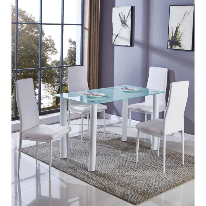 Mesa de cristal rectangular LEIDEN