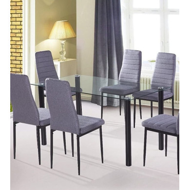 Mesa de cristal rectangular LEIDEN