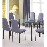 Mesa de cristal rectangular LEIDEN