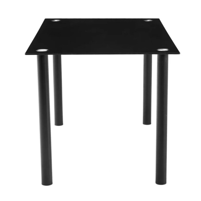 Mesa de cristal rectangular LEIDEN