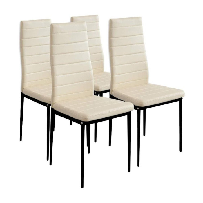 Pack 4 sillas tapizadas LEIDEN