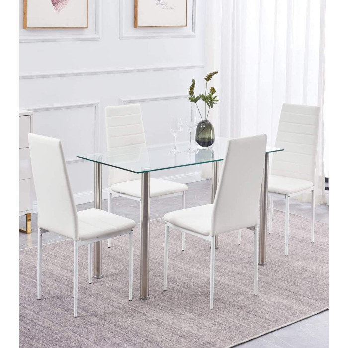 Pack 4 sillas tapizadas LEIDEN