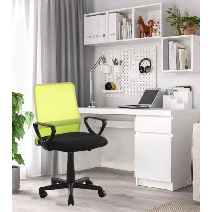 Silla de escritorio tapizada Maya, con tejido 3D