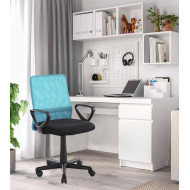 Silla de escritorio tapizada Maya, con tejido 3D