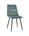 Pack de 4 sillas de comedor de terciopelo ASTRID Pack de 4 sillas de comedor de terciopelo ASTRID