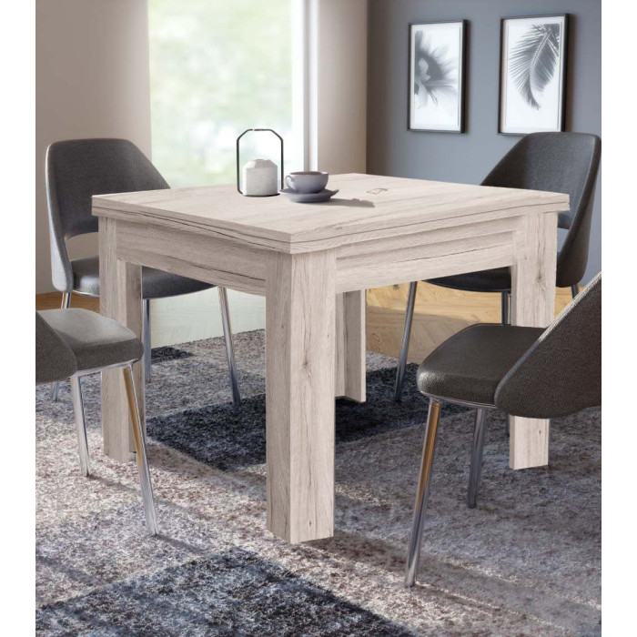 Mesa de comedor cuadrada extensible LUTER