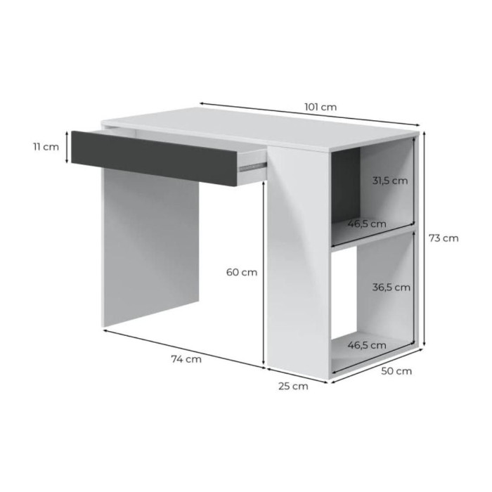 Mesa escritorio reversible CLUB