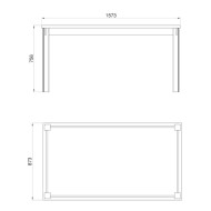 Mesa de comedor 160x90 cm MARKLE Mesa de comedor 160x90 cm MARKLE