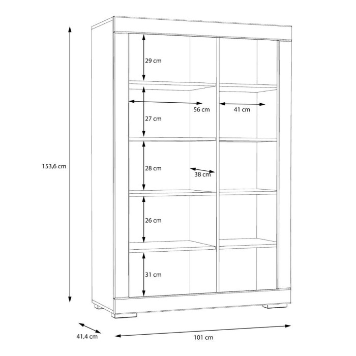 Mueble aparador alto SNOW