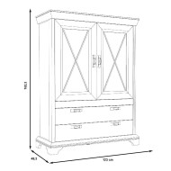 Vitrina doble opaca KAREN