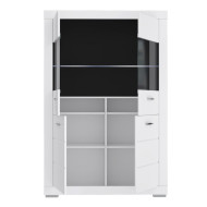 Vitrina de 4 puertas blanca SNOW
