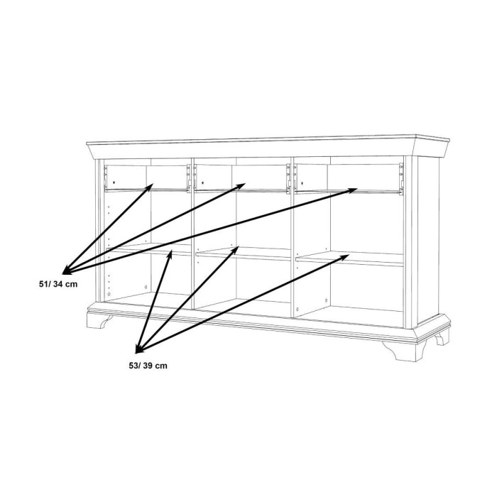Aparador rústico moderno KAREN