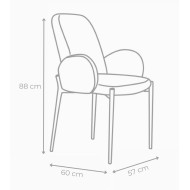 Pack 2 sillas borreguito CHERYL