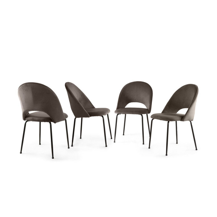 Pack 4 sillas terciopelo CECILE