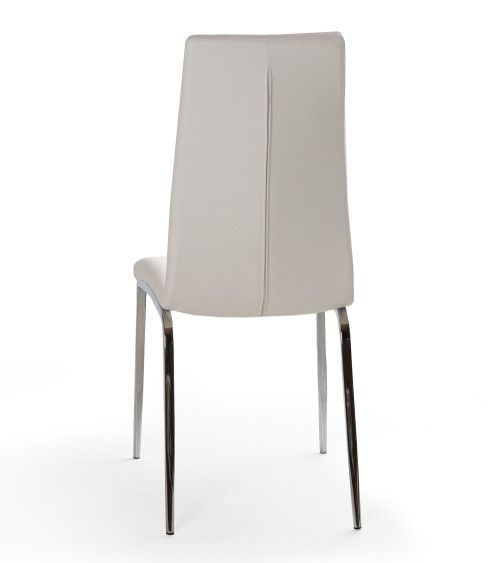 Silla de comedor tapizada gris Ingrid