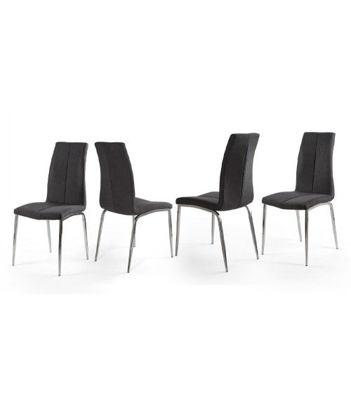 Pack 4 sillas tapizadas INGRID