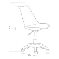 Silla de escritorio juvenil TULIPA