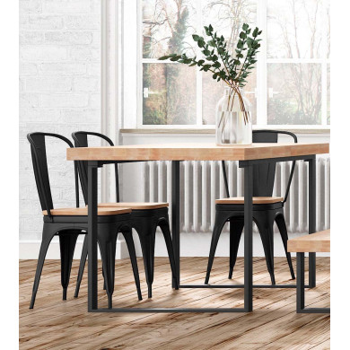 Pack 4 sillas TOLIX de comedor o cocina