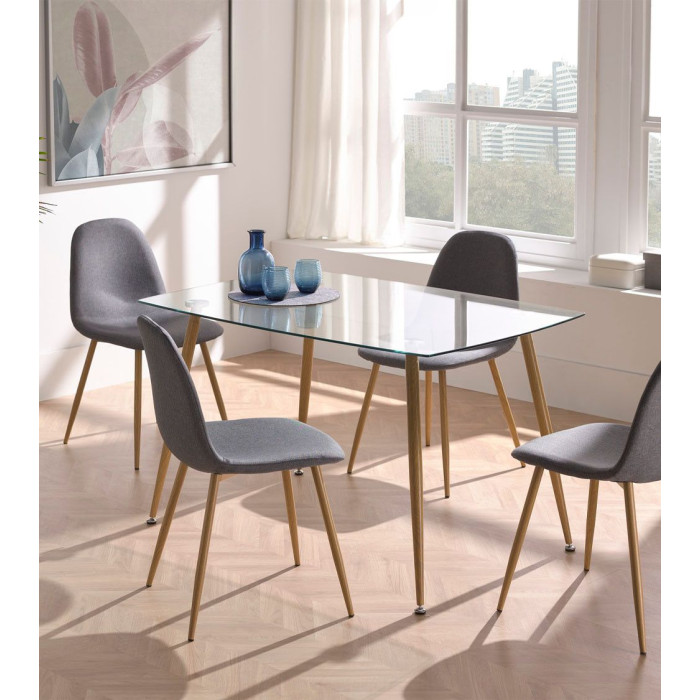 Pack de 4 sillas KOS, estilo nórdico Pack de 4 sillas KOS, estilo nórdico