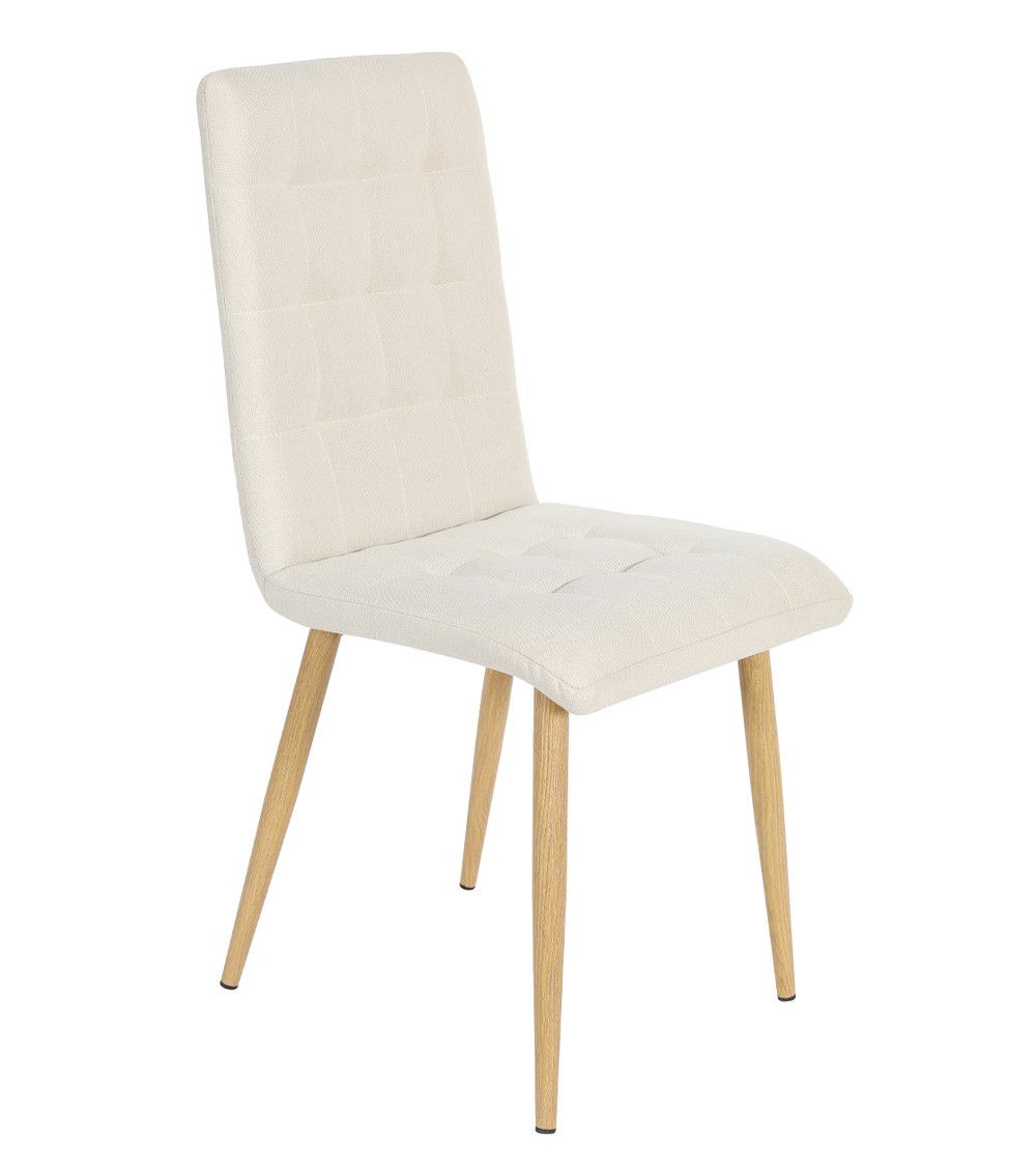 4 sillas Ingrid silla de comedor tapizada beige Pack 4 sillas