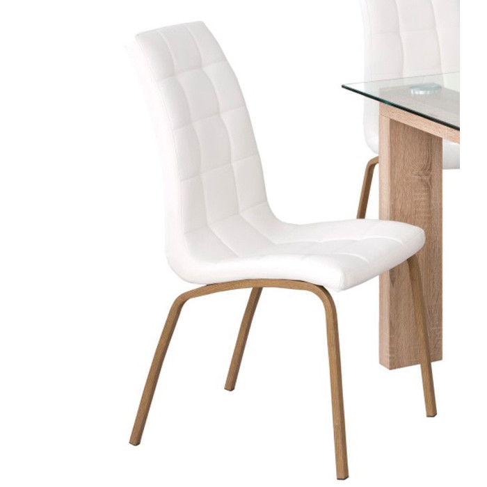 Pack 4 sillas de comedor tapizadas MABEL