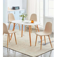 Pack de 4 sillas KOS, estilo nórdico