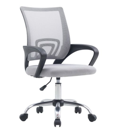 Silla Escritorio Juvenil BRUNA Silla Oficina ergonómica giratoria Altura  Regulable. Silla para escritorio infantil gris