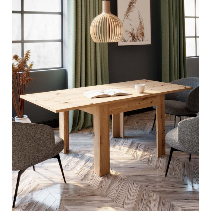 Mesa de comedor cuadrada extensible LUTER