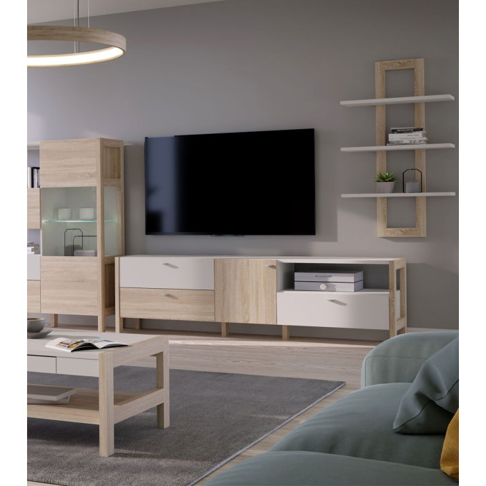 Mueble TV nórdico 200 cm BJORN